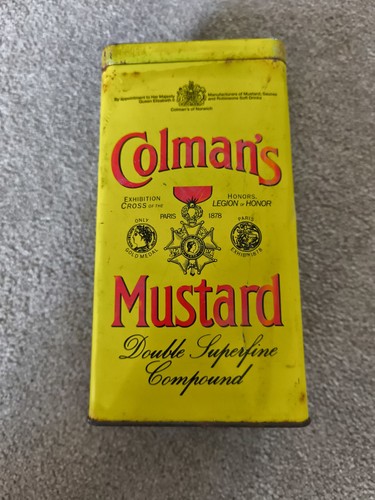 Colmans mustard vintage tin - colmans,