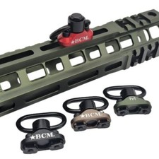 Tactical CNC QD Sling Buckle Rotation Strap BCM Swivel Mount Fit Mlok KeymodRail