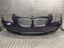 BMW 5 SERIES E60 2009 COMPLETE FRONT BUMPER WITH SENSOR IN BLUE (A35/5)