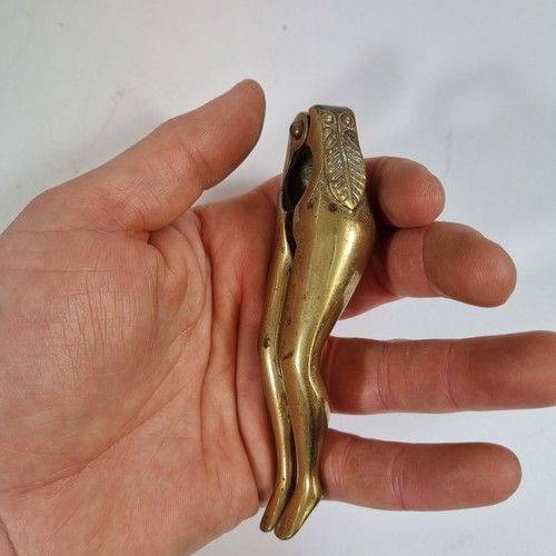 Antique pair brass nutcrackers - antique,