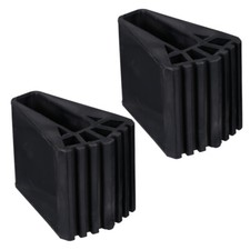 2x Black Ladder Security Bumper Replacement Ladder Feet Ladder Stabilizer Bumper