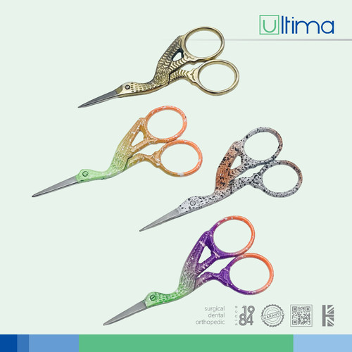 Stork embroidery scissors and - embroidery,