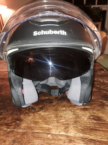 Schuberth open face motorcycle - face,