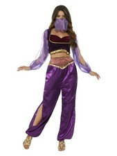 Ladies Arabian Princess Fancy Dress Costume Jasmine Outfit Belly Dancer Smiffys