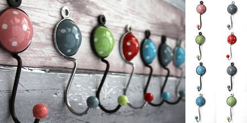 Ceramic and metal polka - , dot