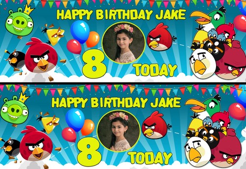 Personalised angry birds - angry,