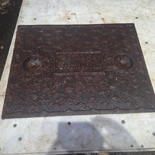 Cast iron manhole drain - cast,