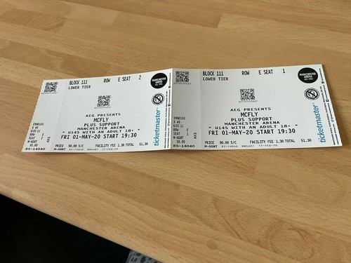 Mcfly concert tickets