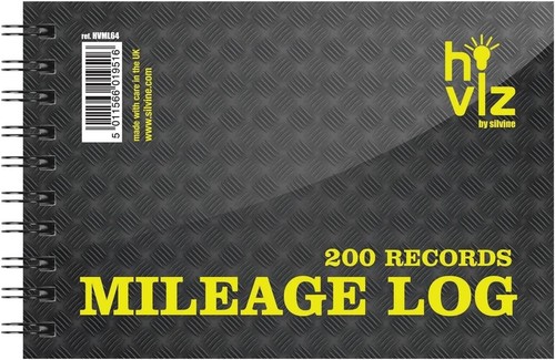 Silvine mileage log book - mileage, 50