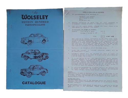 Vtg 1988 wolseley 1500 fifteen - vtg,