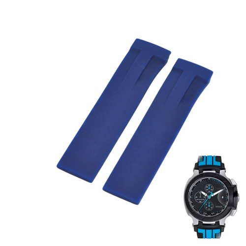 21mm blue rubber strap - blue, for