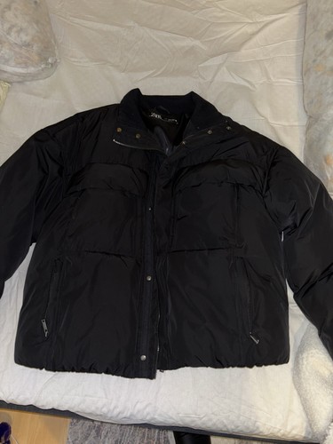 Zara black men - black, puffer