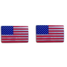 2pcs 3D USA America Flag Car