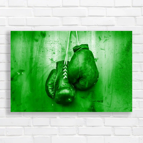 Vintage boxing gloves hanging - boxing,