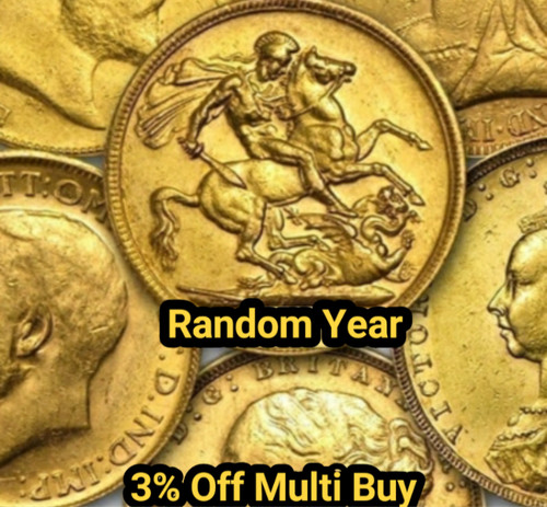 Half 22ct gold sovereign coin - 22ct,