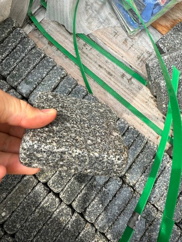 150 mid grey granite cobbles - grey,