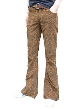 FLARES Brown Paisley Mens Bell