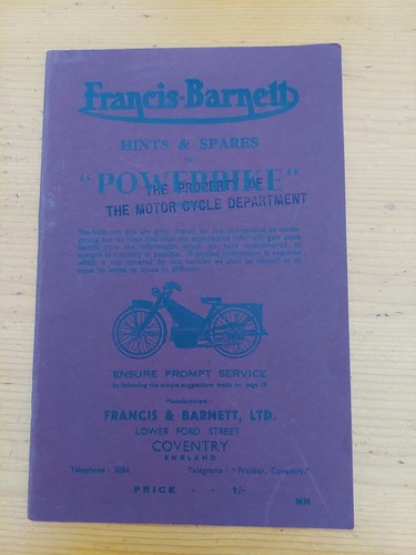 Francis barnett autocycle - barnett,