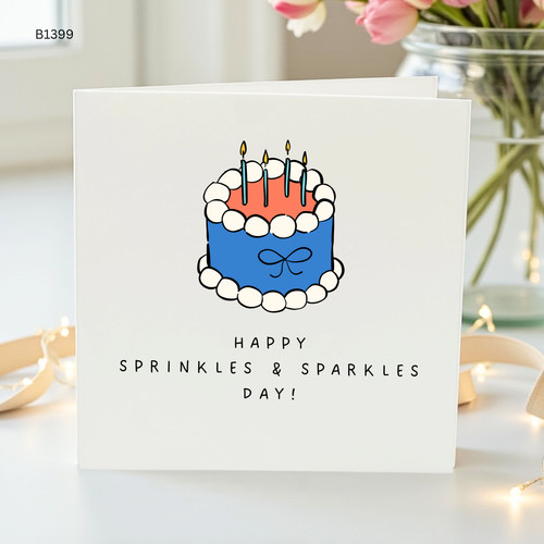 Birthday card for her - her, him