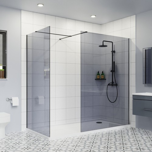 Walk shower enclosure - enclosure, wet
