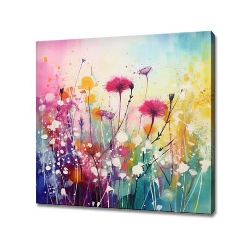 Colourful abstract meadow - colourful,