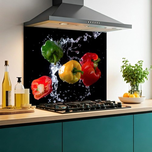 Printed glass kitchen - glass,