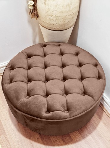 Handmade plush footstool - plush,