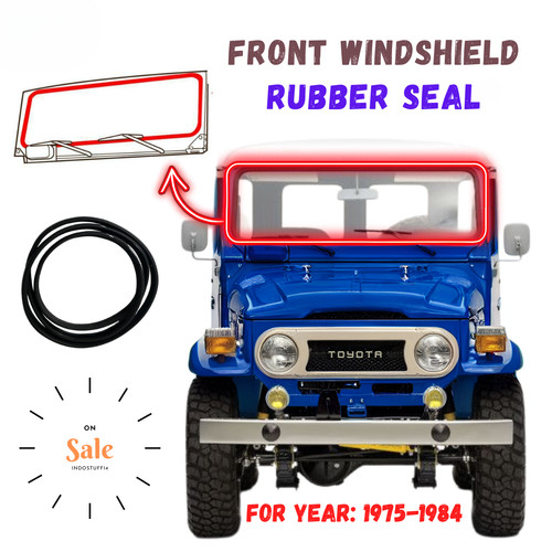 Front windshield rubber glass - front,