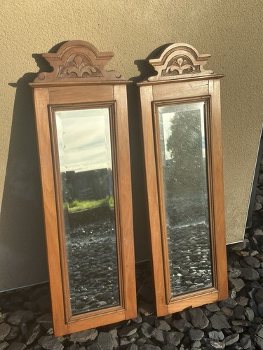 Pair edwardian satinwood - pair,