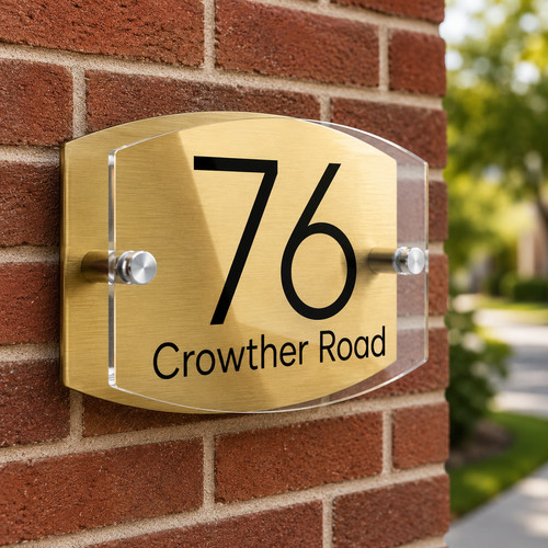 House number plaque - house,