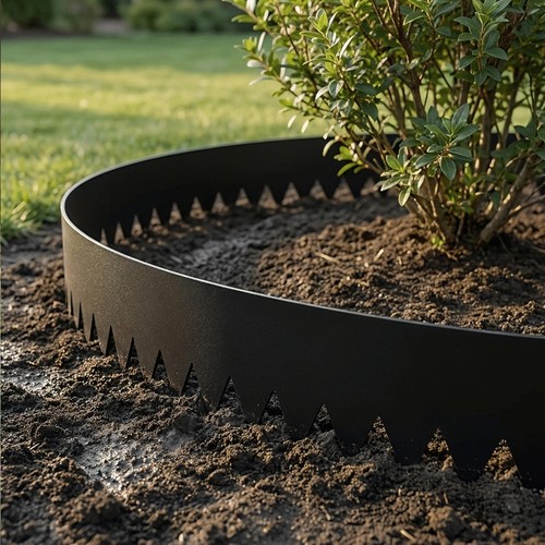 15cm corten steel - steel, lawn