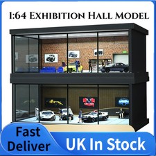 UK 1/43 Scale Diorama Car Showroom Model LED Lighting Garage Scene Display Model