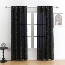 Gold Linen Grommet Window