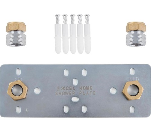 Shower fixing plate - fixing, for