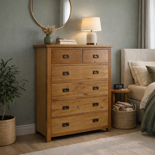 Oak chest drawers - of,