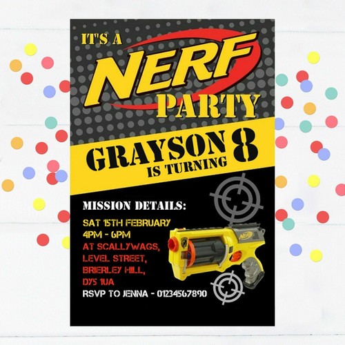 Personalised nerf gun battle - personalised,