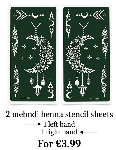 Sheets reusable henna mendhi - 2,