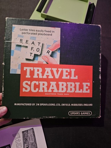 Vintage travel scrabble - travel,
