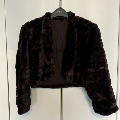 Faux fur bolero jacket women - fur,