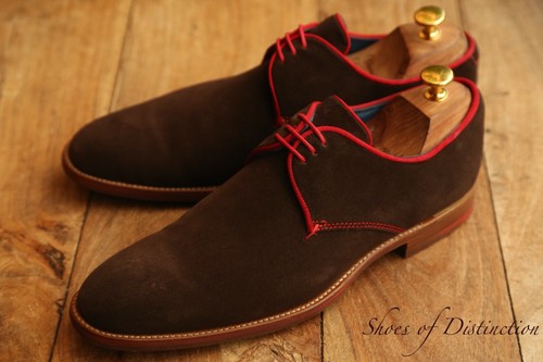 Barker brown suede derby lace - barker,