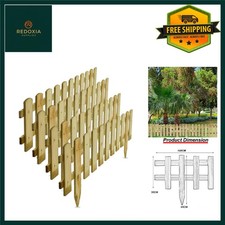 Durable Wooden Picket Garden