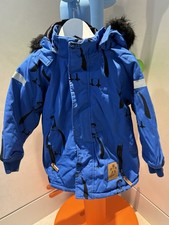 Mini Rodini Blue Penguin Padded Kid’s Hooded Winter Jacket/Parka age 2 92-98 cm