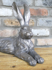 Large Silver Laying Hare