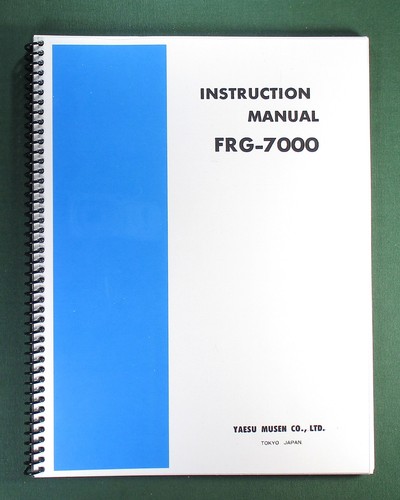 Yaesu frg 7000 instruction - frg-7000,