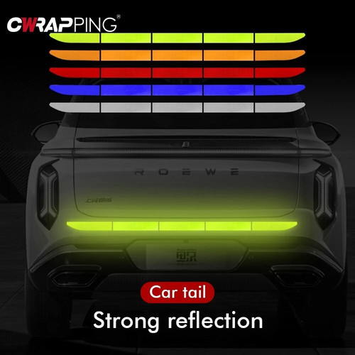 Car reflective sticker warning - sticker,