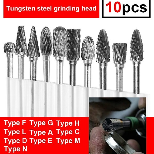 10pcs tungsten carbide - tungsten, burr