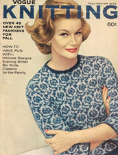 Vogue Knitting Magazine Fall/Winter 1962 Midcentury Modern Vtg Fashion Patterns