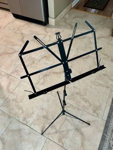 Music stand black wire fully - stand,