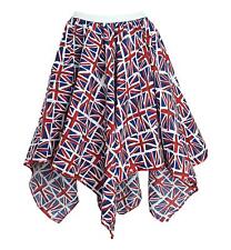 Adults Union Jack Flag Skirt United Kingdom Great Britain VE Day Fancy Dress