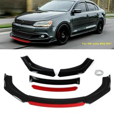 Glossy Black Front Bumper Lip Splitter Spoiler Body Kit For VW Transporter T5 T6